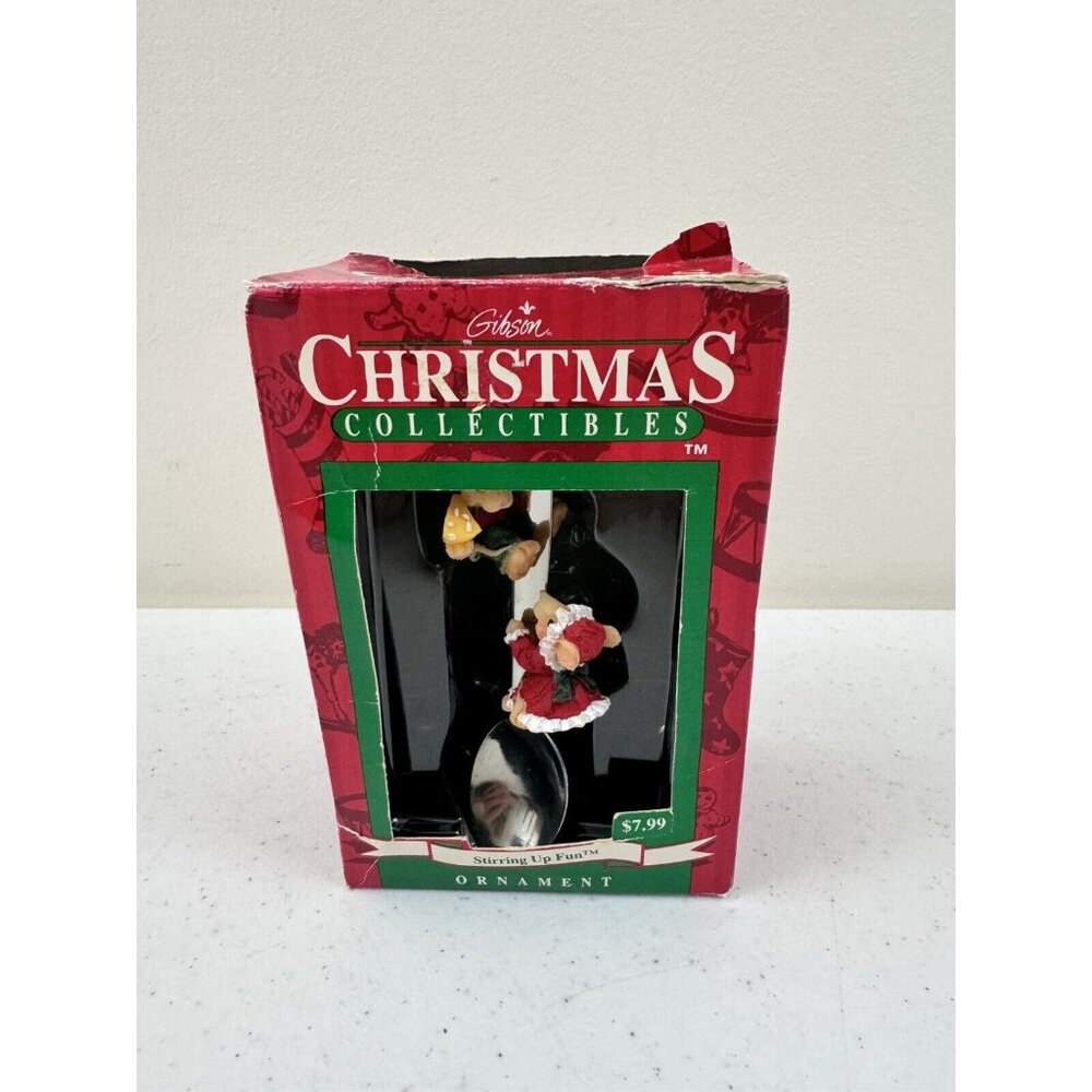 Vintage Gibson Christmas Collectibles Stirring up Fun Ornament 1997